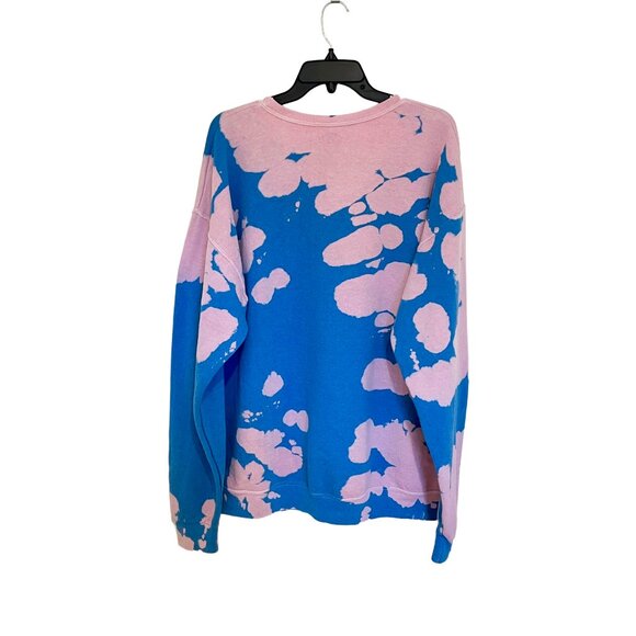 Grateful Dead Dancing Skeletons Tie-Dye Crewneck Sweatshirt Pink Blue XL - Picture 3 of 9
